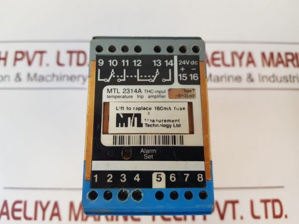 Mtl Measurement Mtl 2314a Thc-input Temperature Trip Amplifier