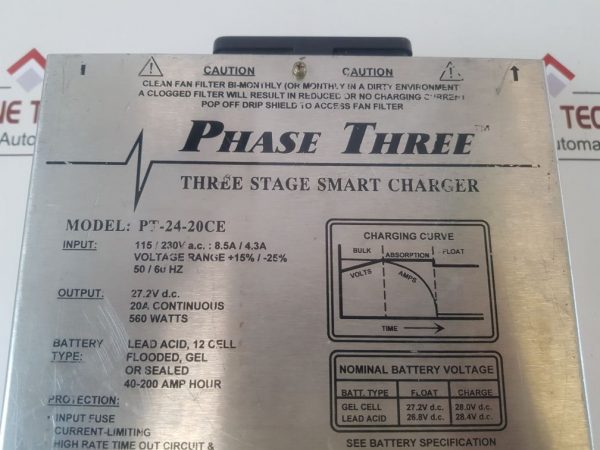 Newmar Phase Three Pt-24-20ce Smart Battery Charger