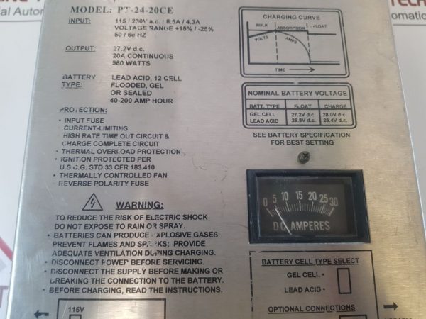 Newmar Phase Three Pt-24-20ce Smart Battery Charger