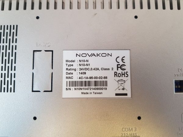 Novakon N10-n Hmi Touch Screen Panel 24vdc
