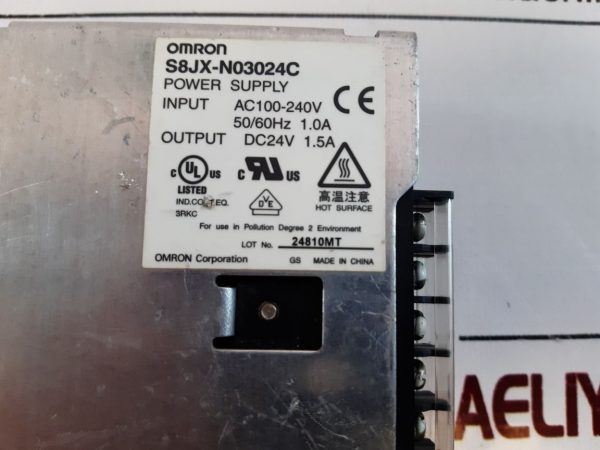 Omron S8jx-n03024c Power Supply