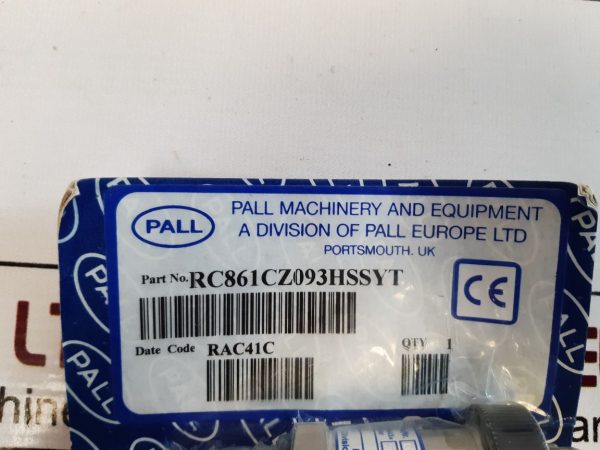 Pall Rc861cz093hssyt Differential Pressure Switch Set