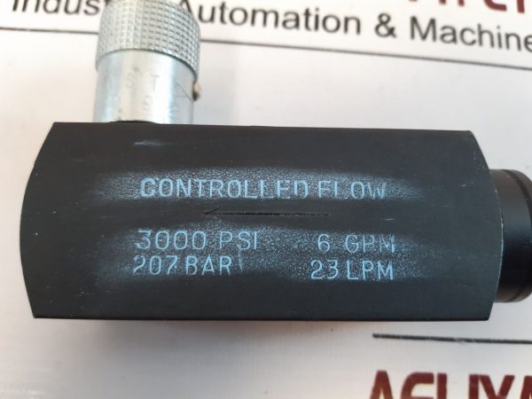 Parker 9pc M600s -20bd Flow Control Valve