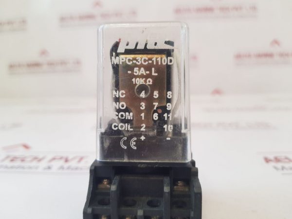 Pla Mpc-3c-110d-5a-l Plugin Relay With Base