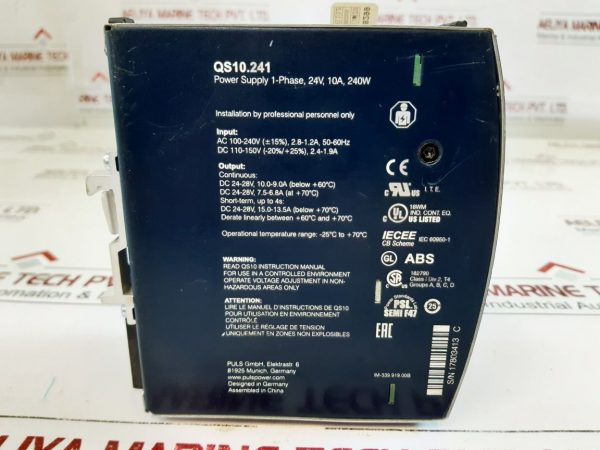 Puls Qs10.241 Power Supply