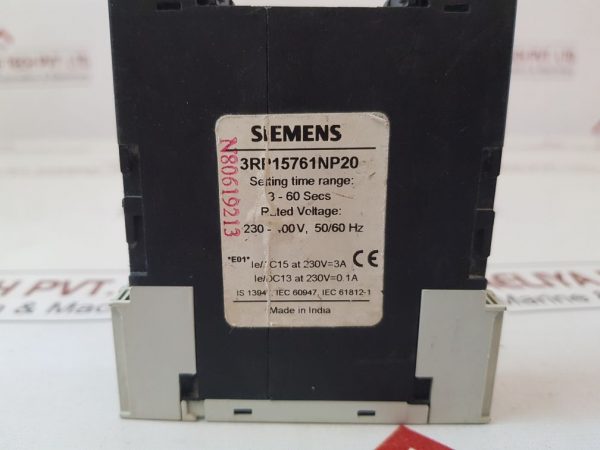 Siemens 3rp1576-1np20 Timer Relay