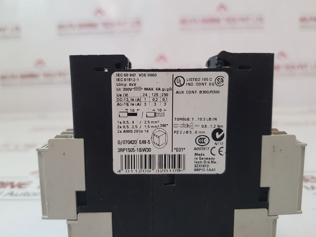Siemens Sirius 3rp1505-1bw30 Timing Relay