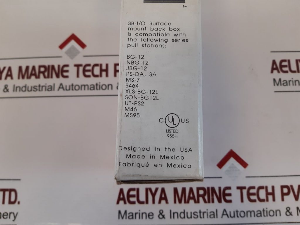 Caja De Superficie Silent Knight SB-I/O Para Interior/Exterior - Uso En Sistemas De Seguridad Y Alarmas