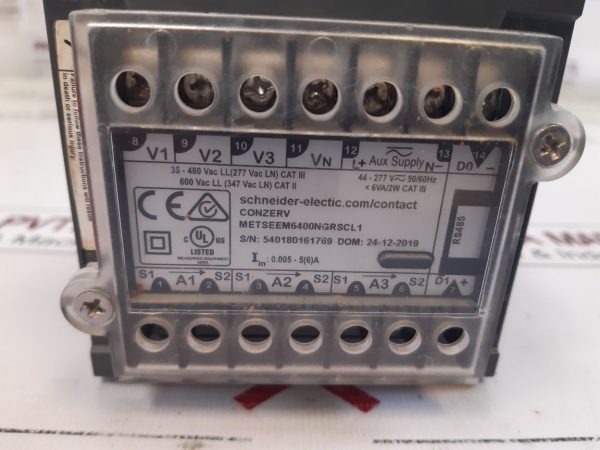 Schneider Electric Conzerv Em6400ng Power Energy Meter