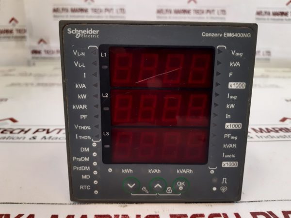 Schneider Electric Conzerv Em6400ng Power Energy Meter