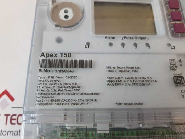 SECURE APEX 150 ENERGY METER 300V