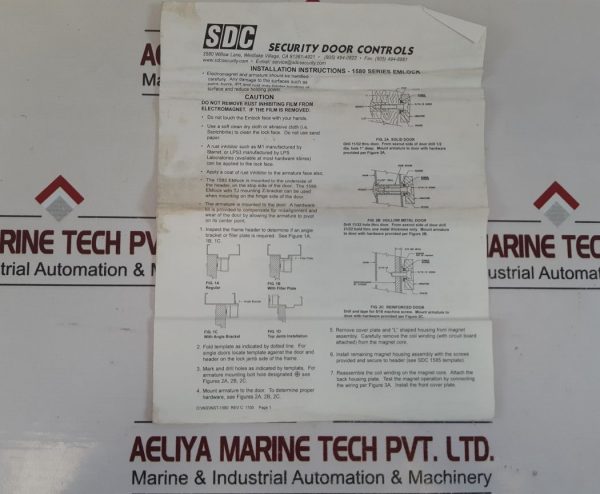 Security Door Controls 1585 Electromagnetic Lock 12/24vdc