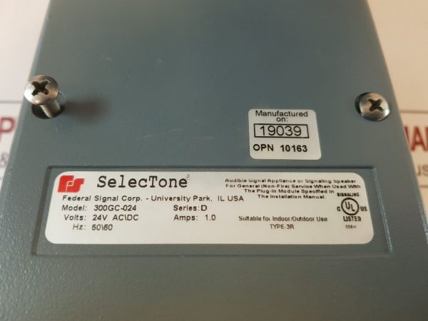 Selectone 300gc-024 Selectone Speaker /amplifier 24vdc