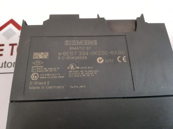 Siemens Simatic S7 6es7 334-0ke00-0ab0 Analog Input/output Module