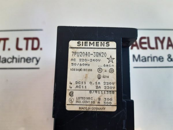 SIEMENS 7PU20 TIMER