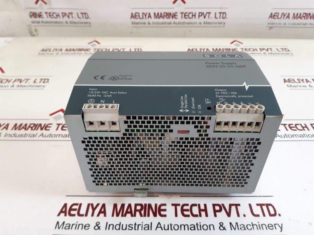 Sola/hevi-duty Sdn4-24-100lp | 3wy63 | Alimentation CC 24 V