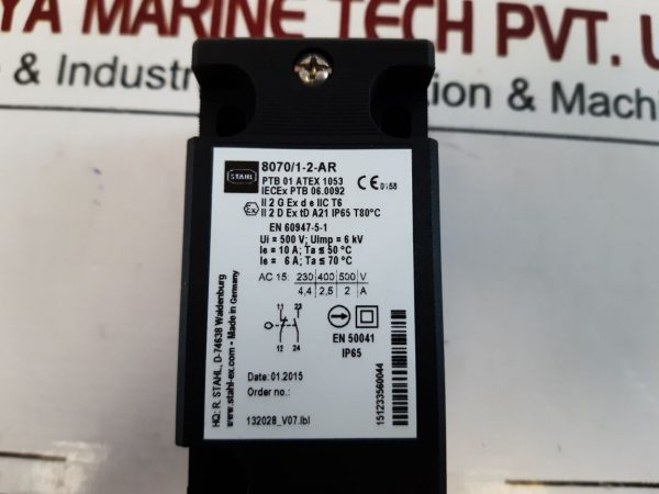 Stahl 8070/1-2-ar Position Switch Ip65
