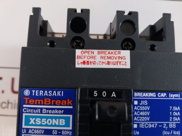 TERASAKI XS50NB CIRCUIT BREAKER 50A