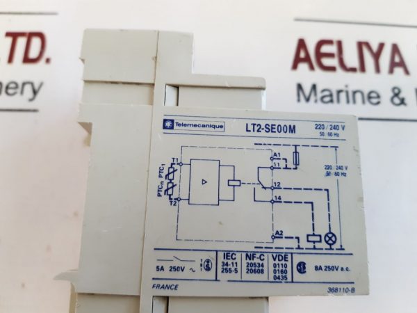TELEMECANIQUE LT2-SE00M THERMISTOR PROTECTION RELAY