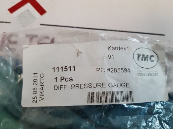 Tmc 111511 Differential Pressure Gauge