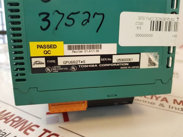 Toshiba Gpu662t*s Ps693, Pu662t,do634,sn627, Do634,di634,ad668, Ro662s Rack Module