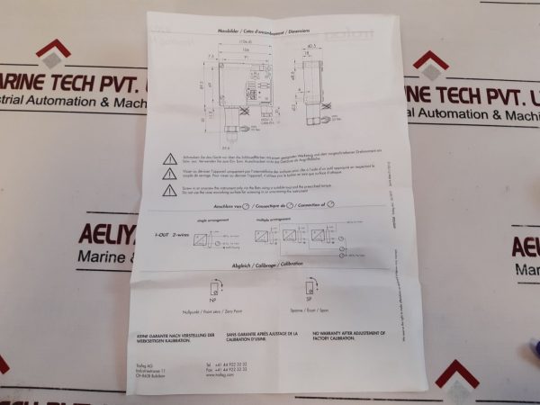 Trafag 8202.81.2210 Pressure Transmitter