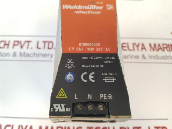 WEIDMULLER 8708660000 CONNECT POWER SUPPLY