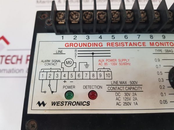 Westronics Sbag-102 Grounding Resistance Monitor