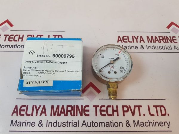 WILHELMSEN 90009795 BAR OXYGEN GAUGE