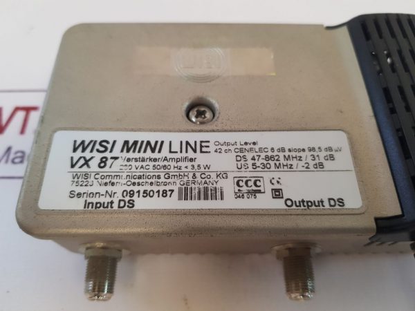 Wisi Mini Line Vx 87 Mini Line Amplifier