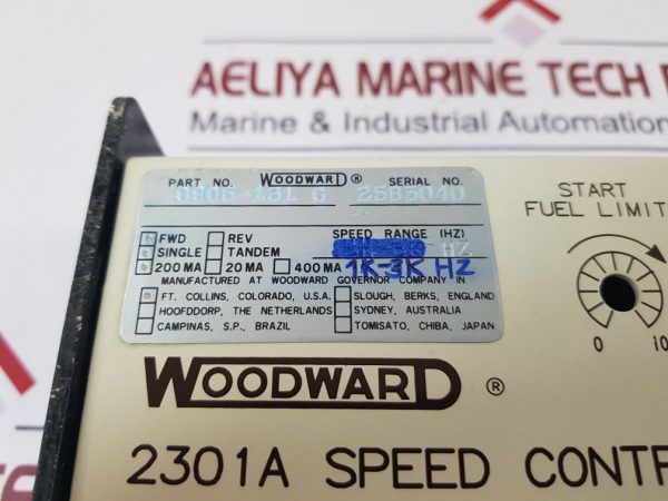 Woodward 2301a Speed Control 9905 131 G