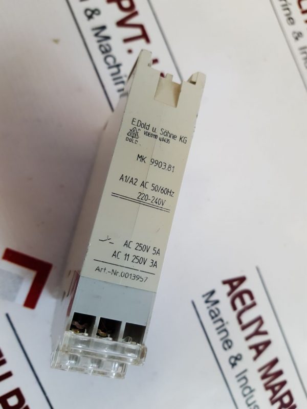E.DOLD U. SOHNE MK 9903.81 MINITIMER TIME DELAY RELAY