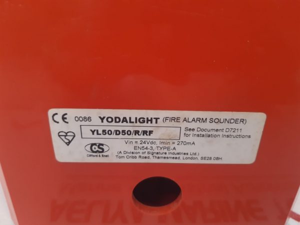 Yodalight Yl50/d50/r/rf Fire Alarm Sounder