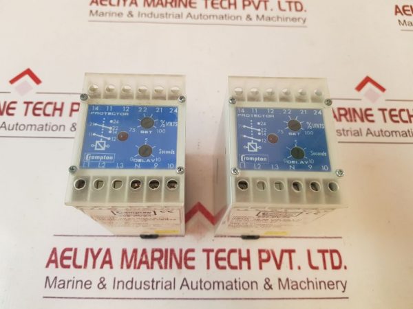 Crompton Tyco Electronics 252-pvz4 Protector Relay On Trip 110vdc