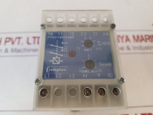 Crompton Tyco Electronics 252-pvz4 Protector Relay On Trip 110vdc