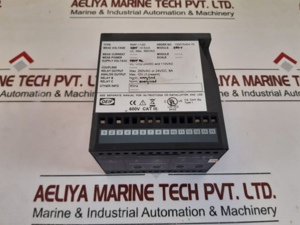 Deif Rmf-112d Frequency Relay