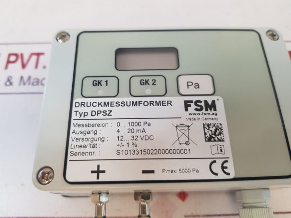 Fsm Dpsz Pressure Transmitter 4…20 Ma