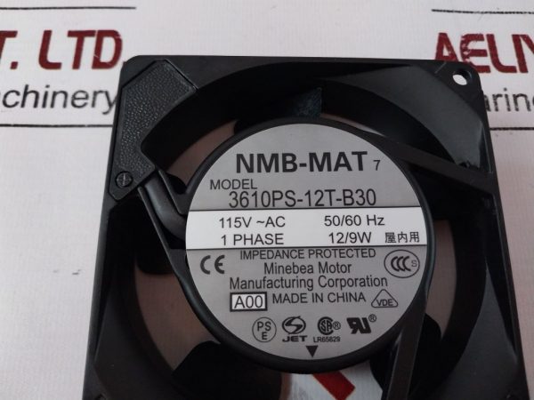 Nmb-mat 3610ps-12t-b30-a00 Enclosure Cooling Fan