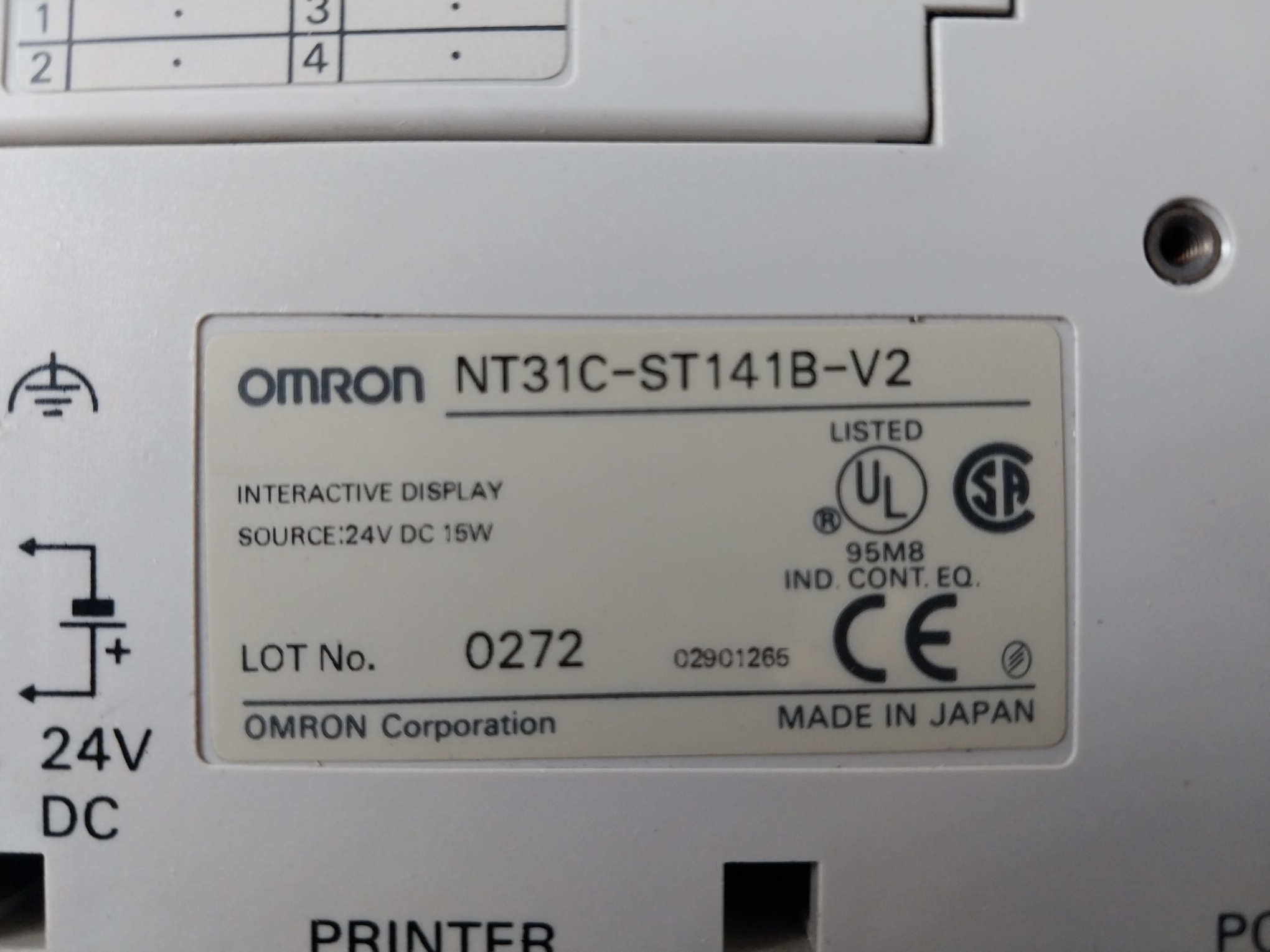 OMRON NT31C-ST141B-V2 INTERACTIVE DISPLAY - Aeliya Marine