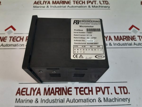 Wartsila P&b Protection Relay Vision Micromot 5/1a