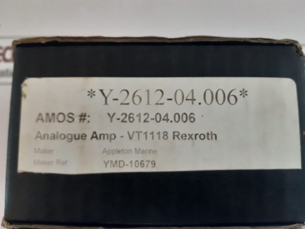 Rexroth Vt11118-10 Analog Amplifier Module 24vdc