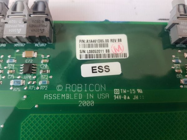 Robicon A1a461d85.00 Fiber Optic Link Module Rev Bb