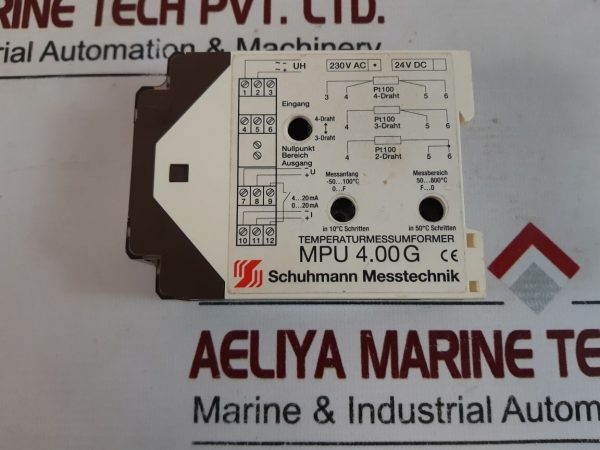 Schuhmann Mpu 4.00 G Universal Temperature Converter 230vac