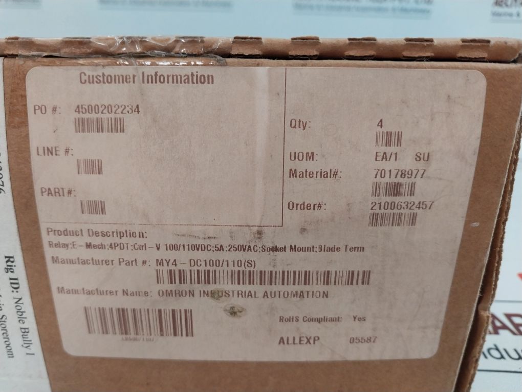 Omron My4dc110s Relay 709615 - Image 11