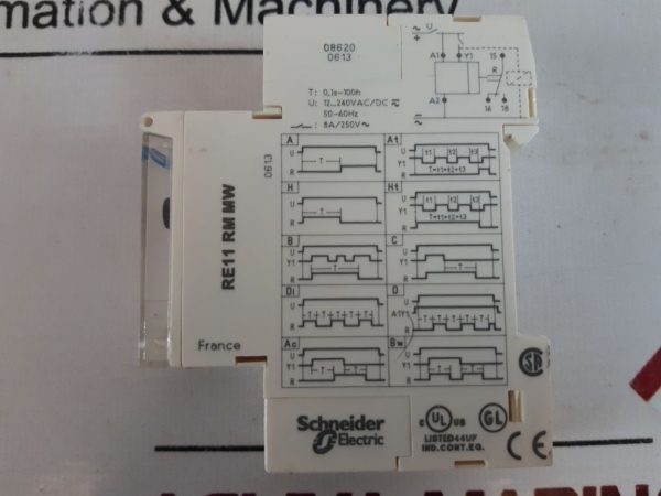 Telemecanique Schneider Re11 Rm Mw Multifunction Time Delay Relay