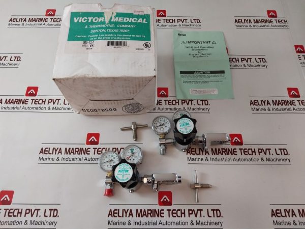 Victor Medical Oxygen Regulator Vmg-15sy Dual Gauge
