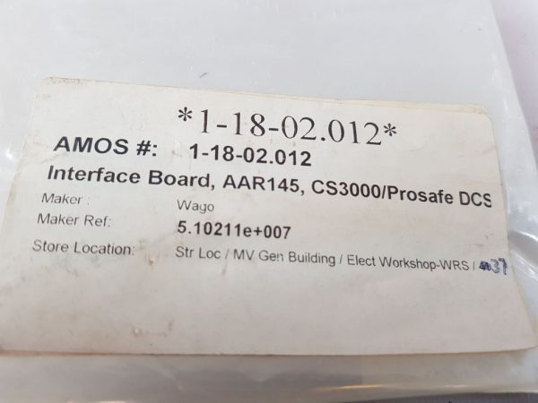 Wago 51021131-1 Interface Board Aar145