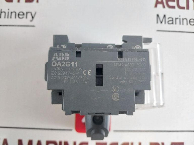 Abb Oa2g11 Auxiliary Contact - Aeliya Marine