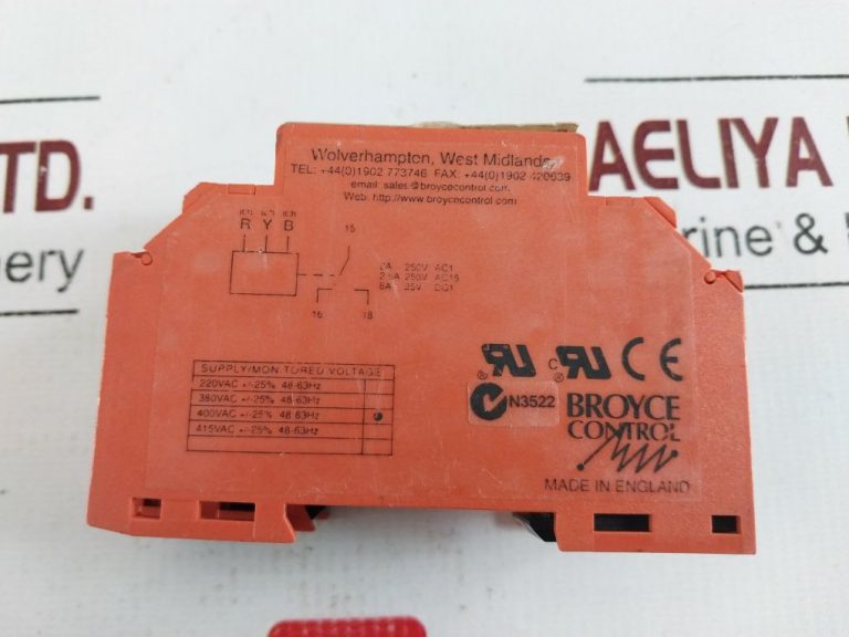 Broyce Control M3pr Phase Sequence Failure Relay Aeliya Marine