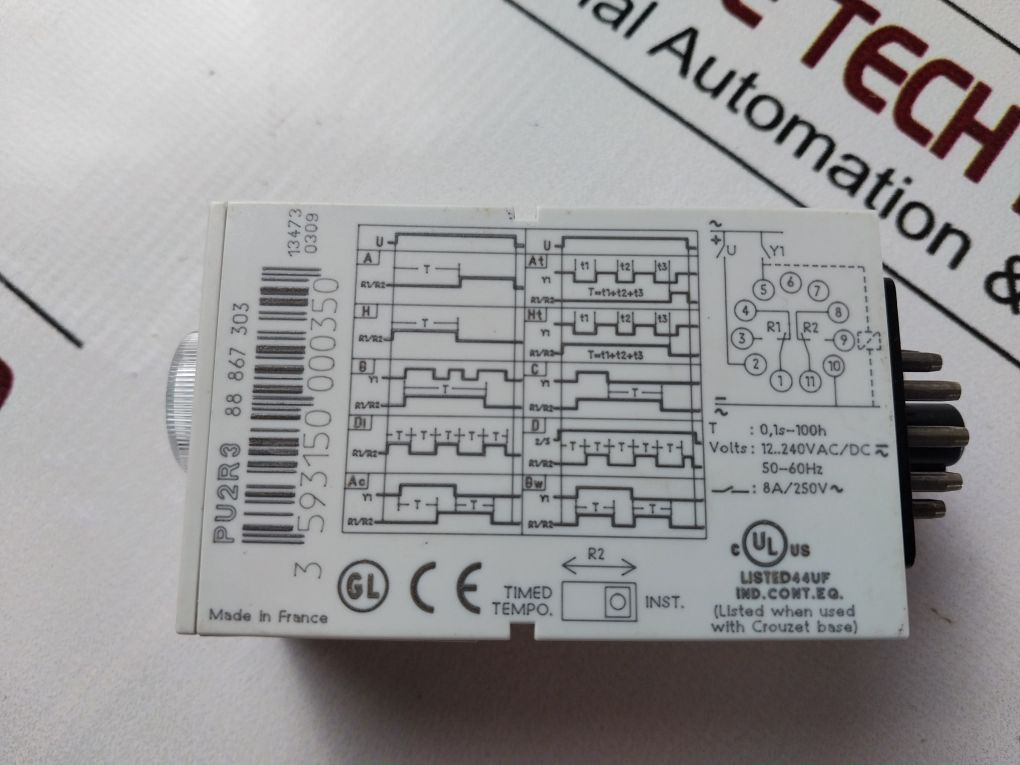 Crouzet Pu2r3 Timer Relay Aeliya Marine